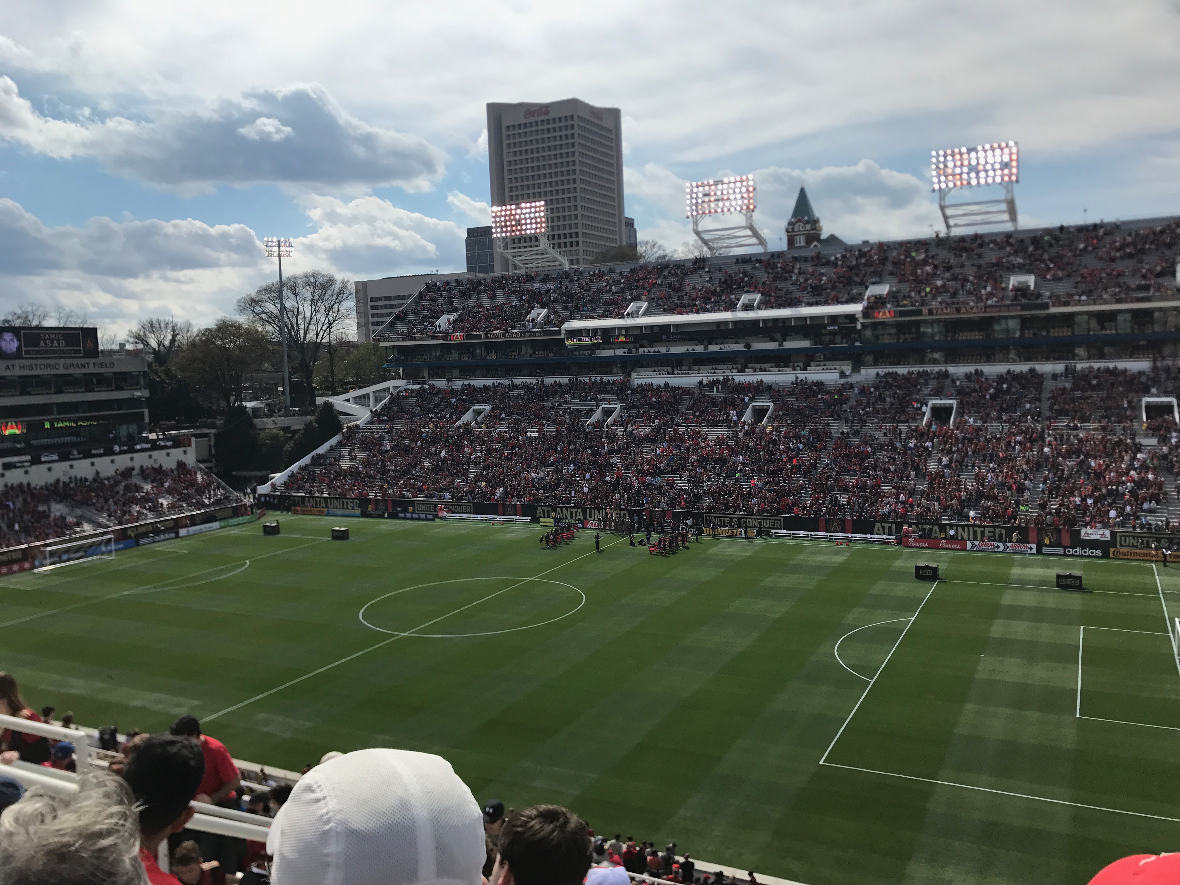 Pregame festivities before Atlanta United vs Chicago Fire at Bobby Dodd Stadium at Historic Grant Field, Atlanta, GA (March 18, 2017)