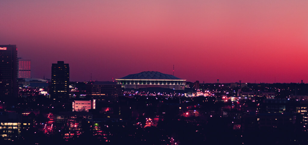 the Atlanta Falcons' home the Georgia Dome