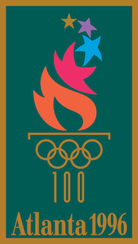 The logo of the 1996 Atlanta Games